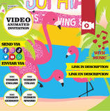 Video Invitación de Cumpleaños Animada de Flamenco – Invitación Personalizada
