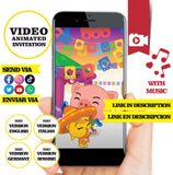 Plim plim Cielito lindo, video invitación, logo y datos personalizados