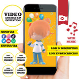 Invitación animada de cumpleaños de Cleo y Cuquín (video) – Invitación personalizada para fiesta