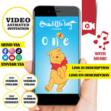 Invitación de cumpleaños animada de Winnie the Poo (video) – Invitación personalizada para fiesta