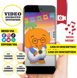 Plim plim Cielito lindo, video invitación, logo y datos personalizados
