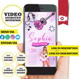 Invitación animada de cumpleaños de Taylor Swift: video personalizado para fiesta