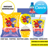 Editable Morphle Party Kit – Canva Templates (Chip Bags, Labels & More)