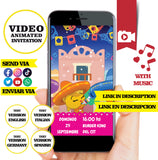 Plim plim Cielito lindo, video invitación animada
