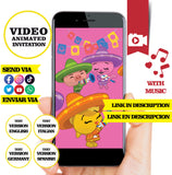 Plim plim Cielito lindo, video invitación animada