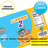 Editable Team umizoomi Party Kit – Canva Templates (Chip Bags, Labels & More)