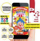 Equipo de rescate Plim Plim, video invitación, logotipo y detalles personalizados, invitación de cumpleaños Plim Plim MP4