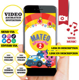 Equipo de rescate Plim Plim, video invitación, logotipo y detalles personalizados, invitación de cumpleaños Plim Plim MP4