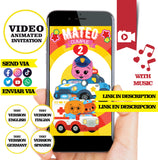 Equipo de rescate Plim Plim, video invitación, logotipo y detalles personalizados, invitación de cumpleaños Plim Plim MP4