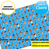 Editable Leo the Wildlife Ranger Party Kit – Canva Templates (Chip Bags, Labels & More)