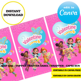 Editable Butterbean's Café Party Kit – Canva Templates (Chip Bags, Labels & More)