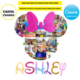 Clipart de Disney, maqueta de plantilla de marco, arrastrar y soltar, agregar su propio fondo, agregar su propia imagen, descarga digital, maqueta (copia)