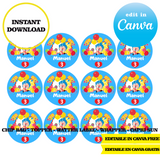 Editable Plim plim Party Kit – Canva Templates (Chip Bags, Labels & More)