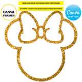 Clipart de Disney, maqueta de plantilla de marco, arrastrar y soltar, agregar su propio fondo, agregar su propia imagen, descarga digital, maqueta (copia)