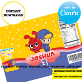 Editable Morphle Party Kit – Canva Templates (Chip Bags, Labels & More)