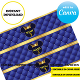 Editable Mickey Prince Party Kit – Canva Templates (Chip Bags, Labels & More)
