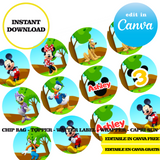 Editable Mickey Mouse Party Kit – Canva Templates (Chip Bags, Labels & More)