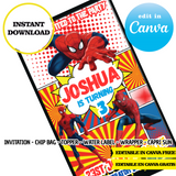 Plantillas de Canva de Spiderman (bolsas de papas fritas, etiquetas y más) (Copia)