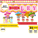 Plim plim Cielito lindo, kit imprimible, 21 piezas, formato JPG, datos personalizados, KIT Plim plim imprimible, fiesta temática