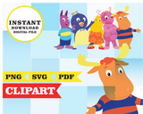 Backyardigans, imágenes prediseñadas SVG, PDF, PNG