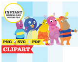 Backyardigans, imágenes prediseñadas SVG, PDF, PNG