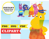 Backyardigans, imágenes prediseñadas SVG, PDF, PNG