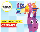 Backyardigans, imágenes prediseñadas SVG, PDF, PNG