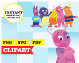 Backyardigans, imágenes prediseñadas SVG, PDF, PNG