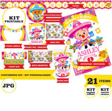 Plim plim Cielito lindo, kit imprimible, 21 piezas, formato JPG, datos personalizados, KIT Plim plim imprimible, fiesta temática