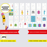 Numberblock - Libro de actividades para colorear imprimible y personalizado