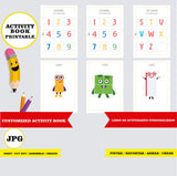Numberblock - Libro de actividades para colorear imprimible y personalizado