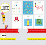 Numberblock - Libro de actividades para colorear imprimible y personalizado