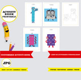 Numberblock - Libro de actividades para colorear imprimible y personalizado