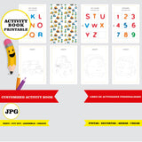 Leo el camión - Libro de actividades para colorear imprimible y personalizado