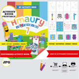 Numberblock - Libro de actividades para colorear imprimible y personalizado