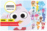 Las canciones del zoo, imágenes, clipart SVG, PDF