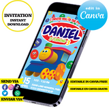 Bob the Train editable template Canva