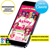 Strawberry Shortcake editable template Canva