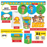 Leo el Guardabosques, kit imprimible, 21 piezas, JPG -