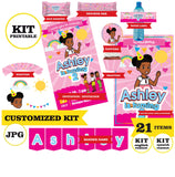 Rincón de Gracie, kit imprimible, 21 piezas, formato JPG, datos personalizados, KIT Rincón de Gracie imprimible, fiesta temática