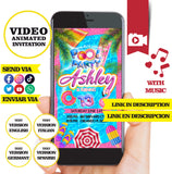 Fiesta en la piscina, video invitación animada de cumpleaños – Invitación personalizada para fiesta