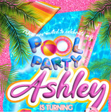 Fiesta en la piscina, video invitación animada de cumpleaños – Invitación personalizada para fiesta