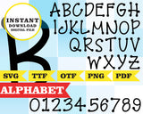 Clipart del alfabeto imprimible inspirado en Ben y Holly