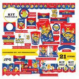 Pokémon - Pikachu, kit imprimible, 21 piezas, JPG -