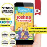 Invitación de video animada de cumpleaños de Llama Llama – Invitación personalizada para fiesta