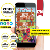 Dino Ranch, invitación en video animada