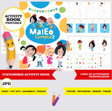 Cleo y Cuquín - Libro de actividades imprimible y para colorear personalizado