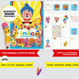 Plim plim - Libro de actividades para colorear imprimible personalizado