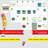 Tayo el pequeño autobús - Libro de actividades para colorear imprimible personalizado