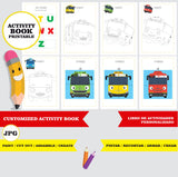 Tayo el pequeño autobús - Libro de actividades para colorear imprimible personalizado
